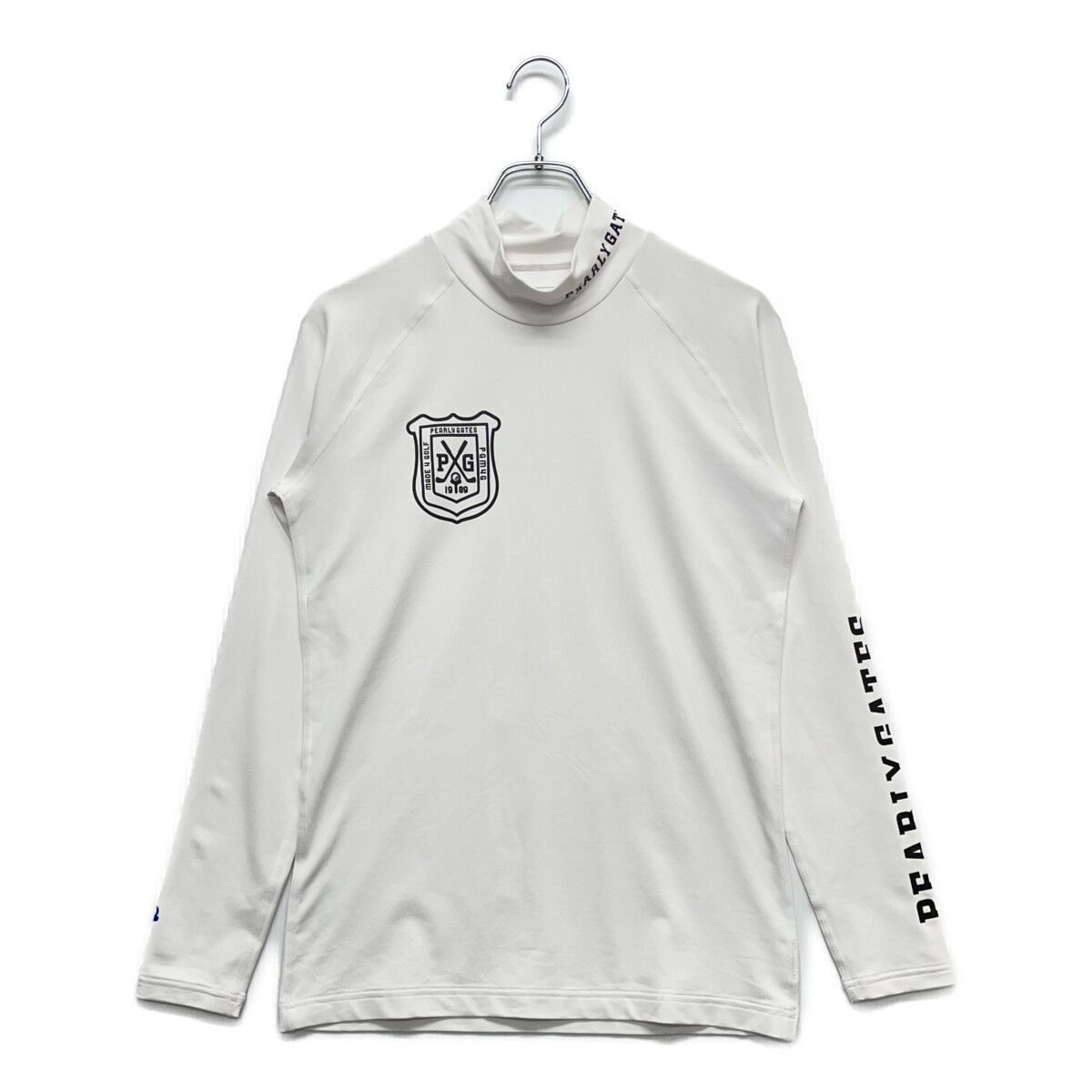 中古 メンズ パーリーゲイツ PEARLY GATES 長袖シャツ 4(M) 白 ホワイト ハイネック カットソー