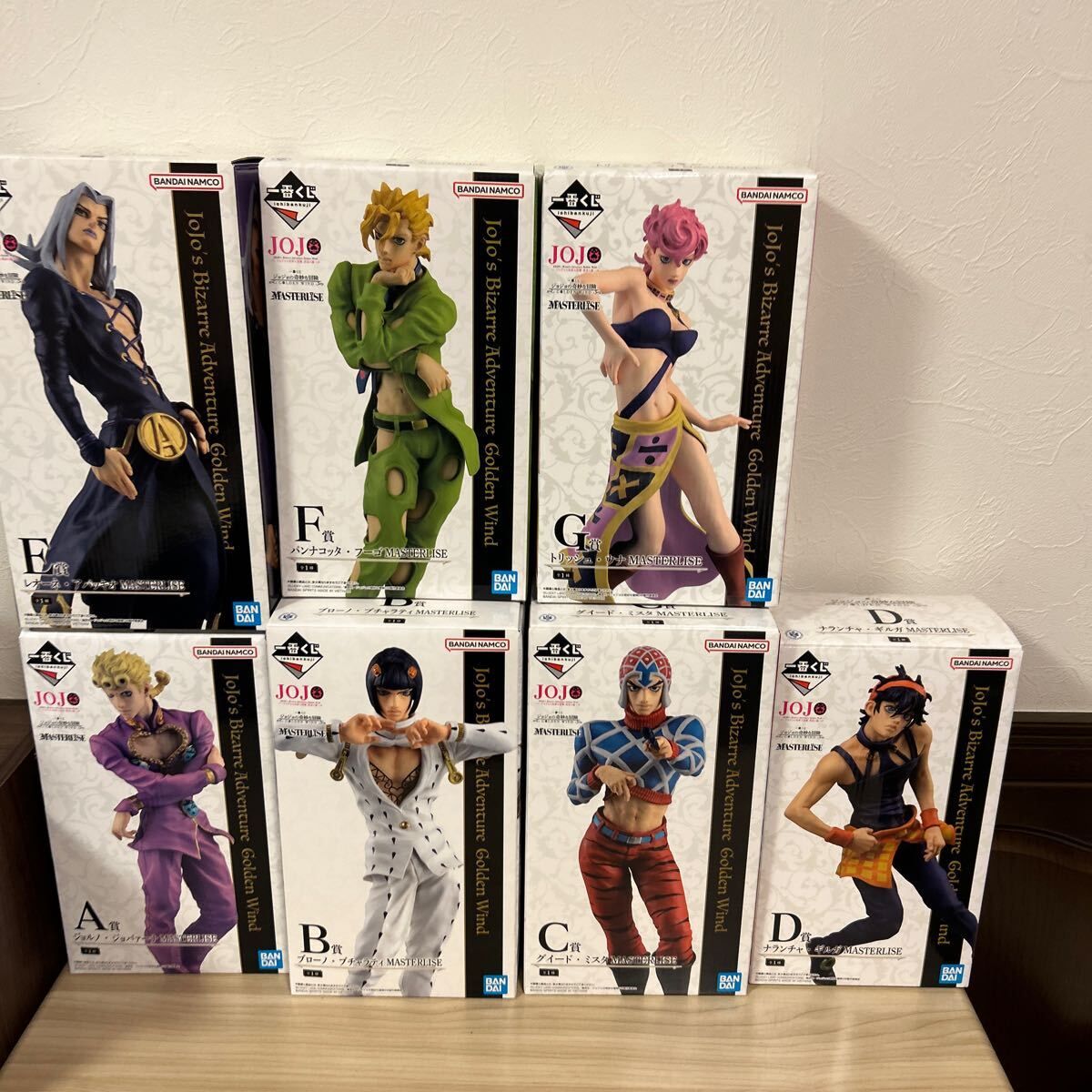 【新品未開封】一番くじ　ジョジョ　GOLDEN WIND　フィギュア全8種セット 中古】【未開封】ジョルノ・ジョバァーナ 「一番くじ ジョジョの