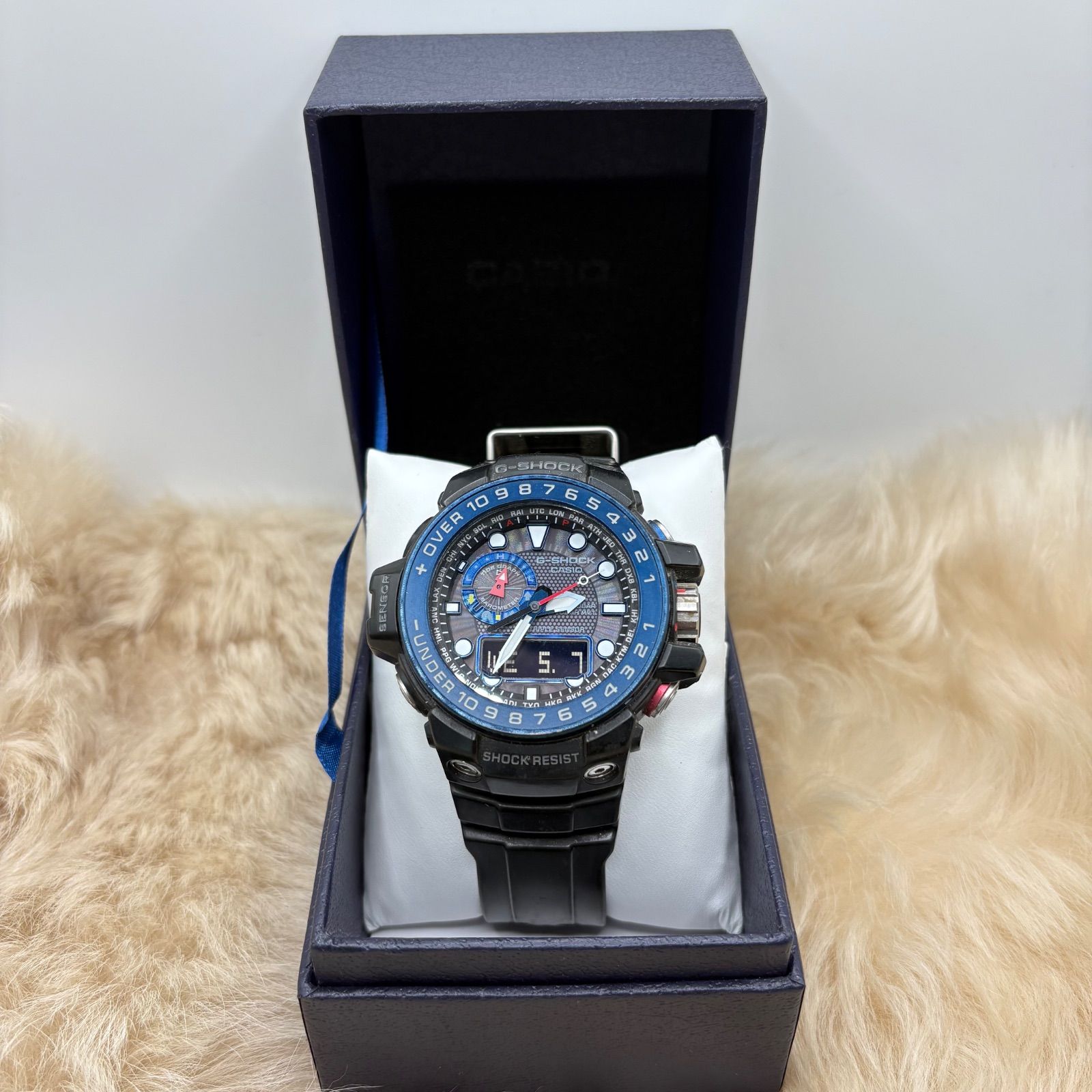 稼働品 CASIO カシオ G-SHOCK ガルフマスター 電波ソーラー MASTER OF 