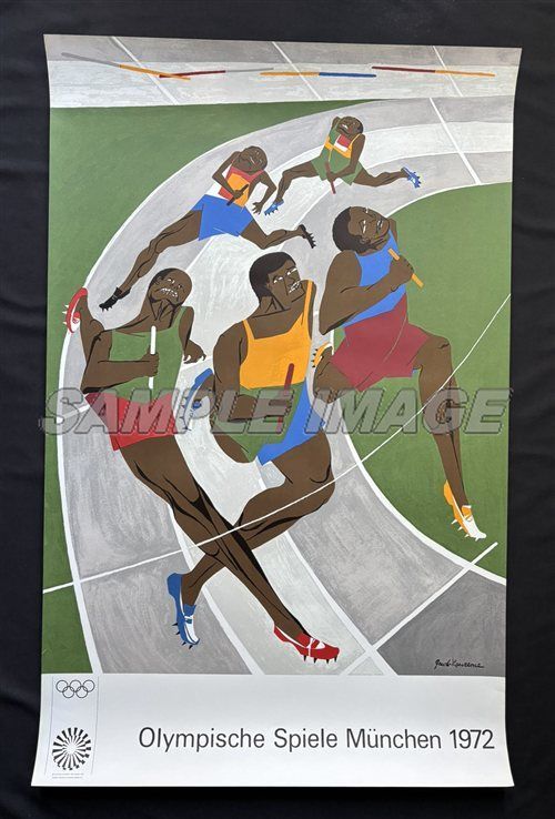 ジェイコブ ローレンス ポスター ミュンヘンオリンピックポスター Jacob Lawrence Open Edition 額縁無し Jacob Lawrence FA250040