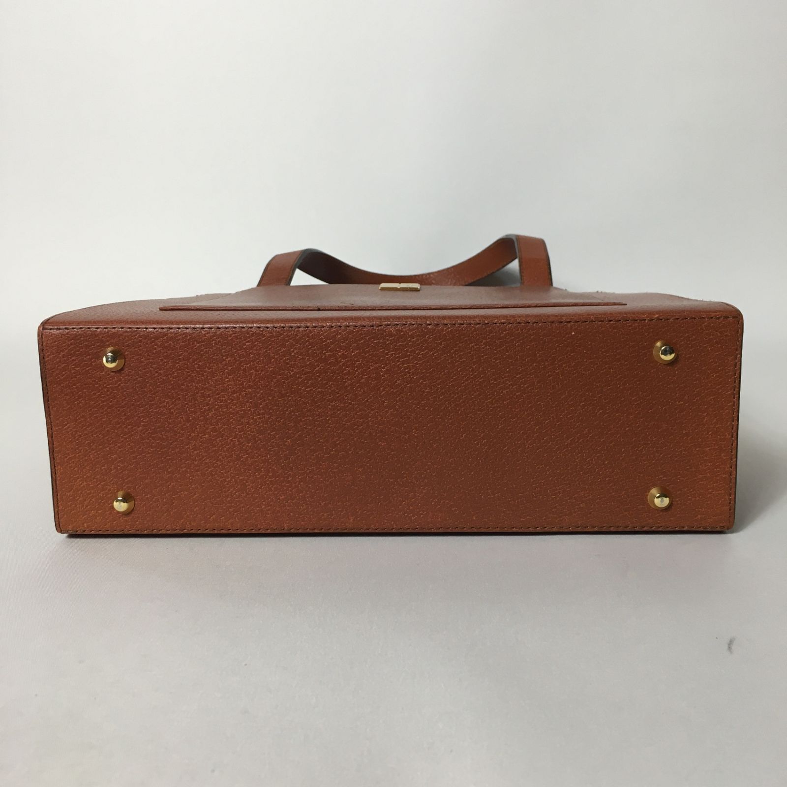 2506-5｜美品｜イヴサンローラン ハンドバッグ ブラウン YSLロゴ金具