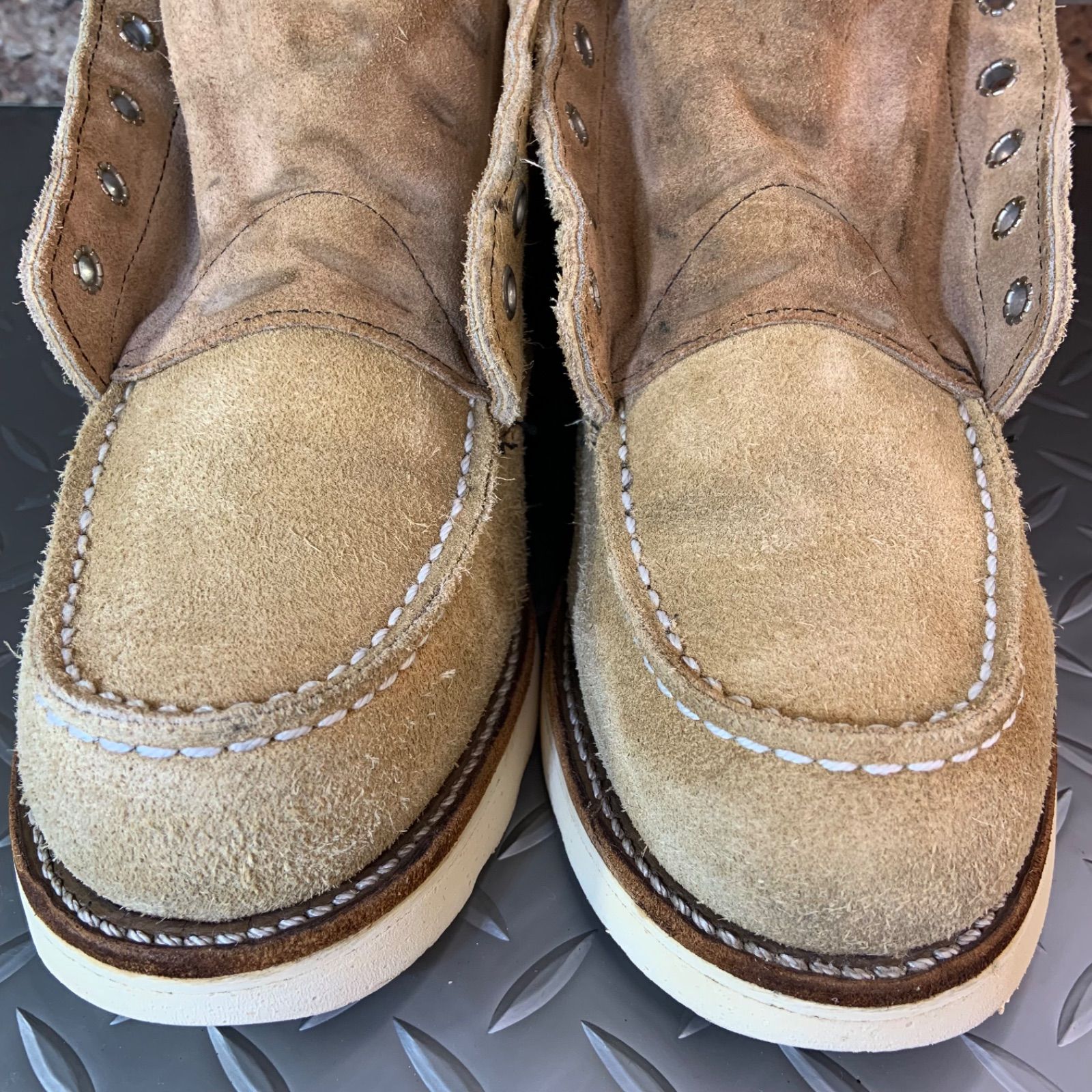 ☆REDWING 8173 モックトゥワークブーツ 90'S 四角犬タグ US7E 25
