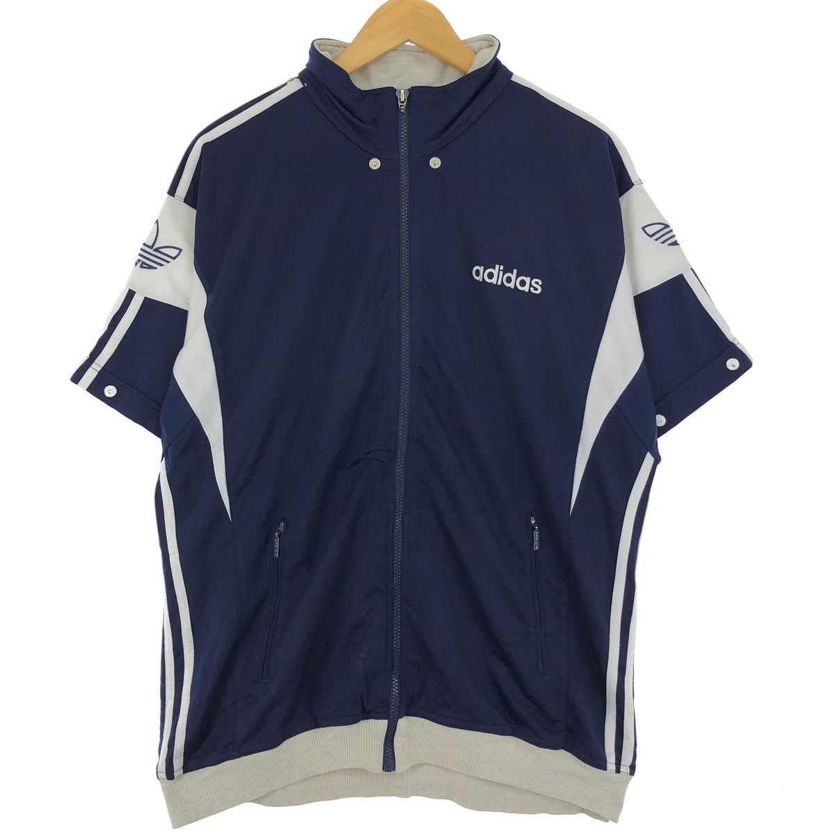 古着 90年代 アディダス adidas 半袖 ジャージ トラックジャケット メンズXL ヴィンテージ/eaa423402
