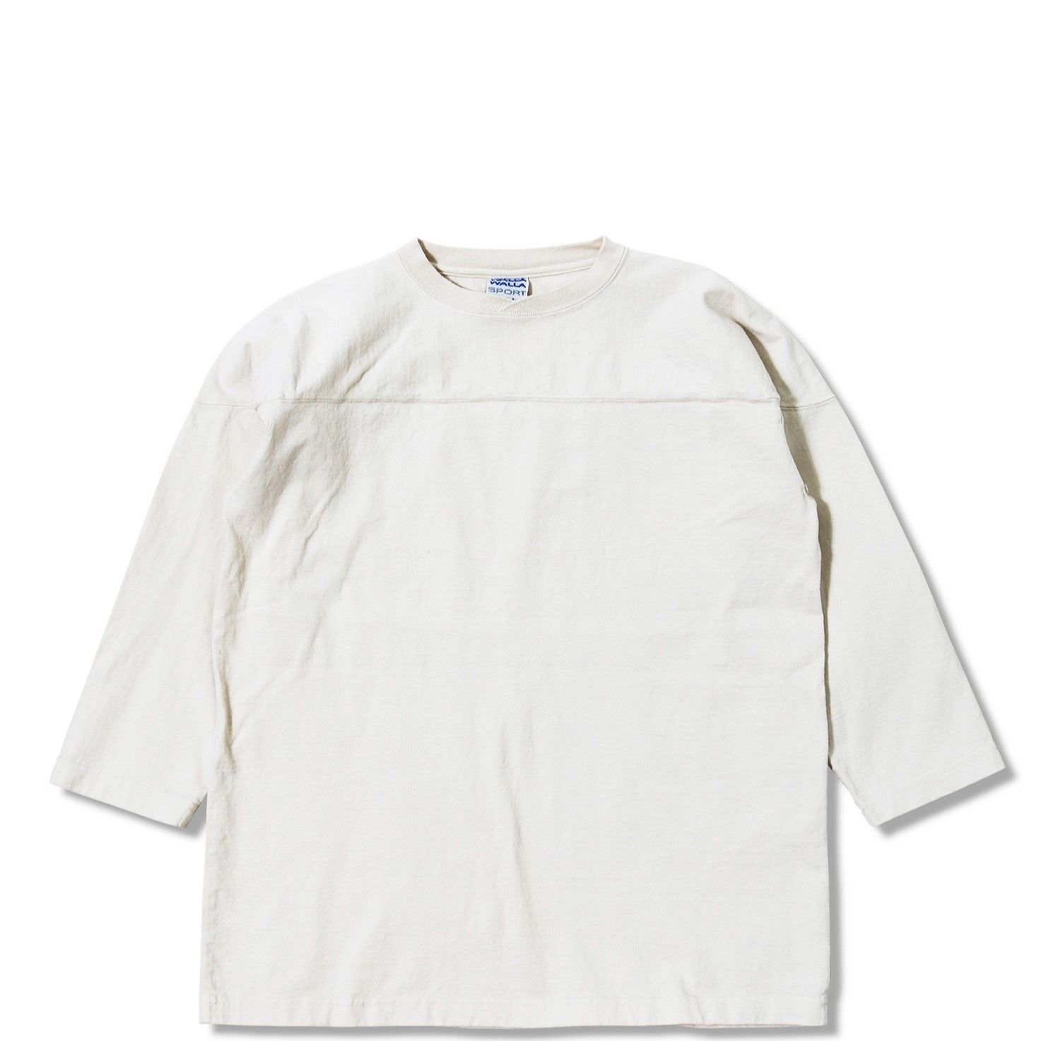 WALLA WALLA SPORT/9oz 3/4 FOOTBALL TEE  IVORY