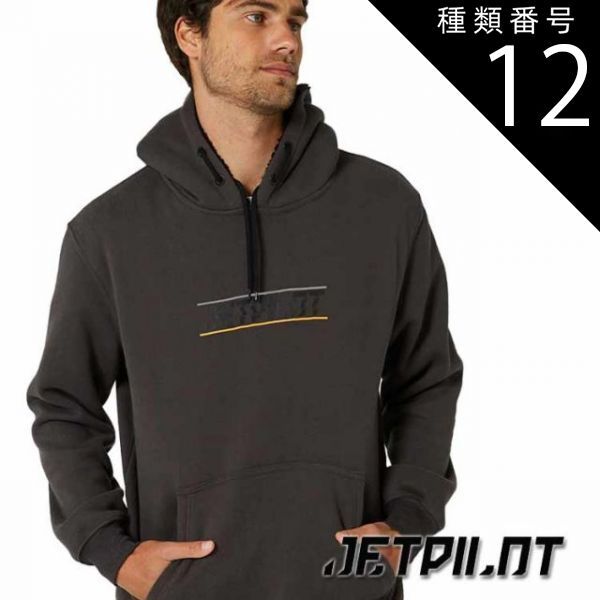 種類12：Charcoal/3XL 【JETPILOT/ジェットパイロット】W23712 UNITED PULLOVER Black S (663757) フーディー メンズ