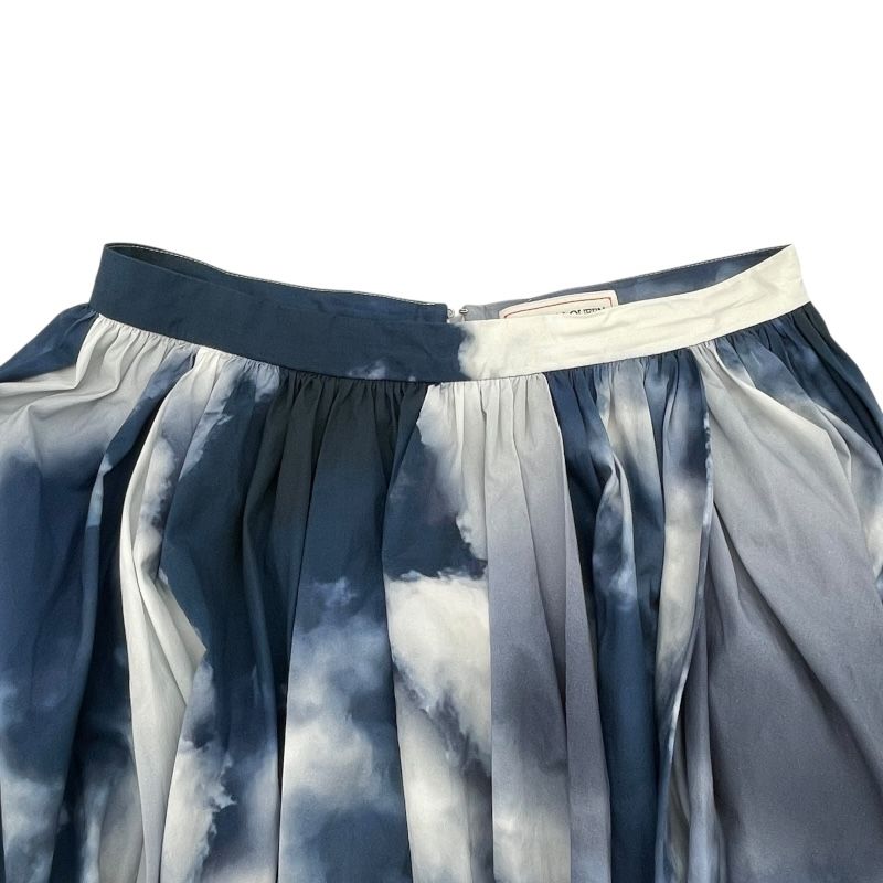 国内送/送関込【Alexander McQueen】コットン ミディスカート アレキサンダーマックイーン Alexander McQUEEN 総柄ミディ