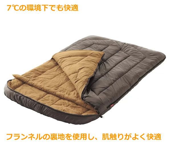 新品　コールマン オアシス ダブル 寝袋 2人用　ブラウン 380406695460894.jpg