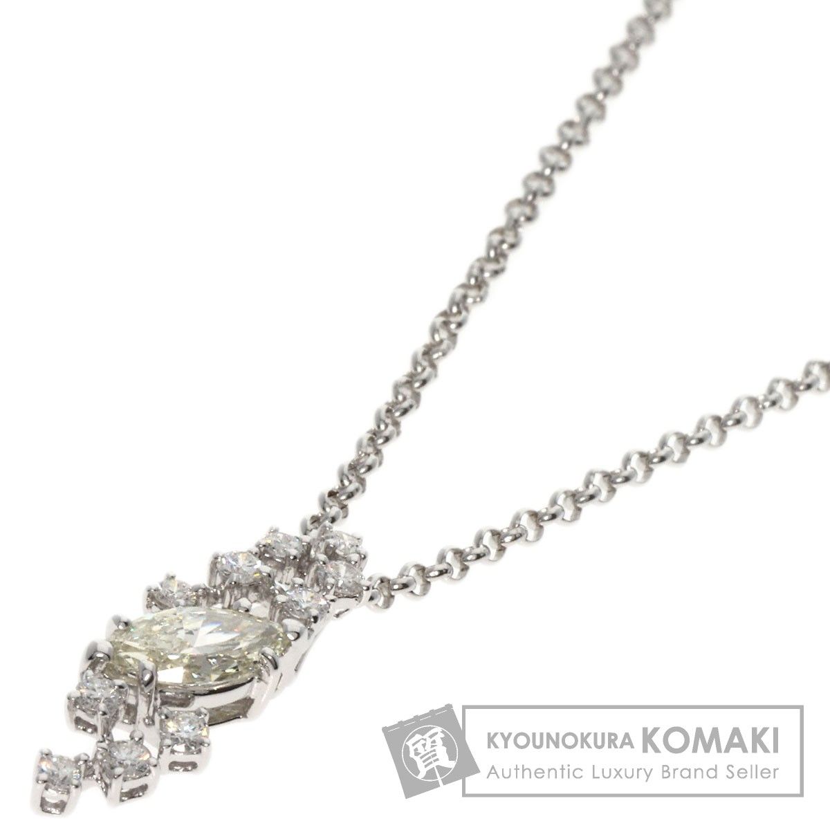 TASAKI タサキ ダイヤモンド ネックレス K18WG レディース