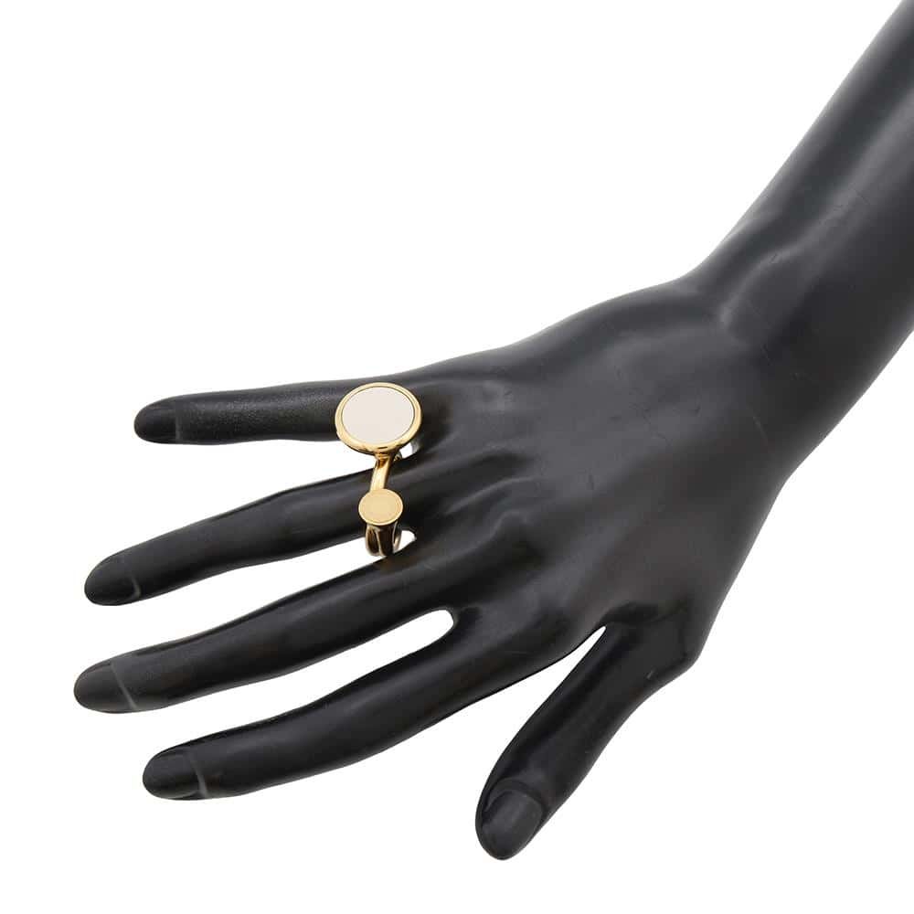 エルメス リング コル リング ナタ/ゴールド金具 スイフトメタル  