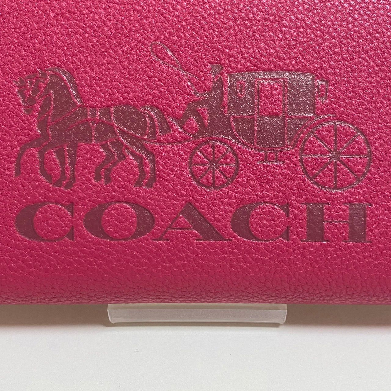 新品／未使用】COACH 長財布 ホース アンド キャリッジ C5889 ピンク