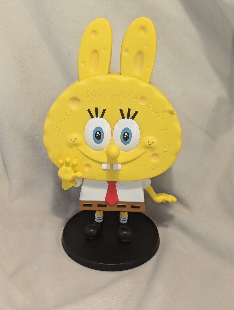 POP MART THE MONSTERS X SPONGEBOB X LABUBU SPONGEBOB X LABUBU FIGURINE