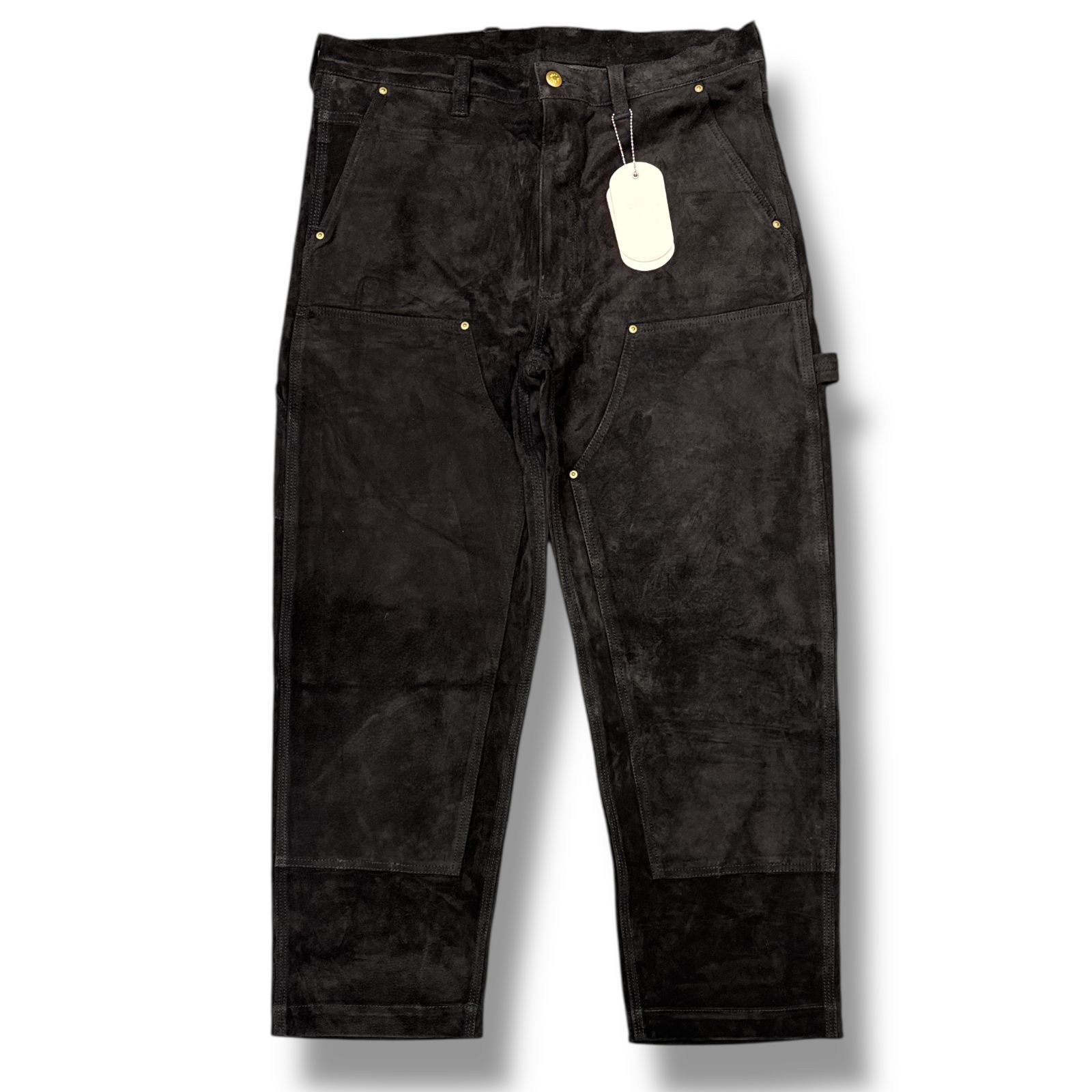 nexusⅶ 25aw suede w-knee PANTSブラック ロマンな1本.NEXUSVII.SUEDE W-KNEE PANTS. | andPheb Staff Blog