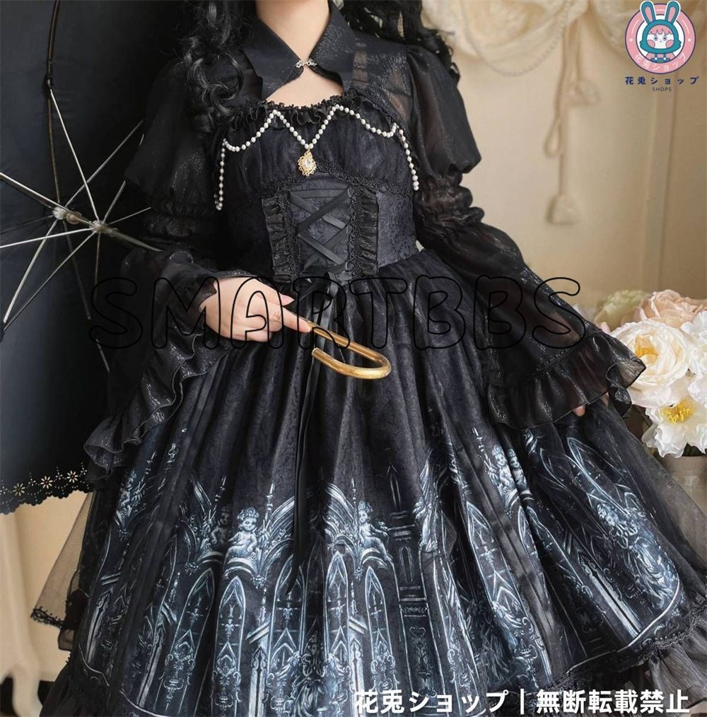 新作 オリジナルデザイン 暗黒ゴシック風 Lolitaワンピース jsk