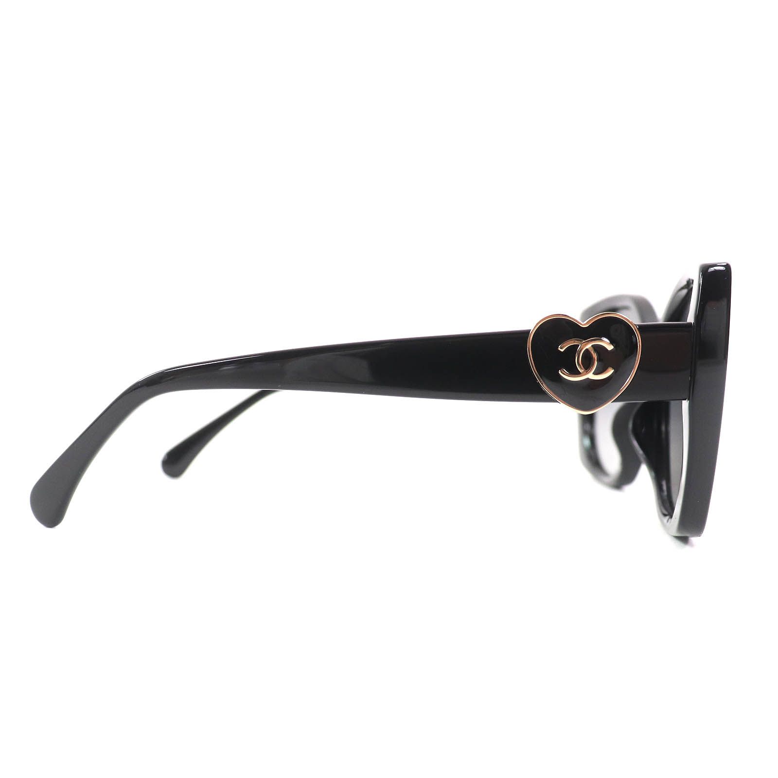 【美品】CHANEL シャネル 5219 A サングラス 極美品△CHANEL シャネル 5519-A ココマーク ハート スクエア