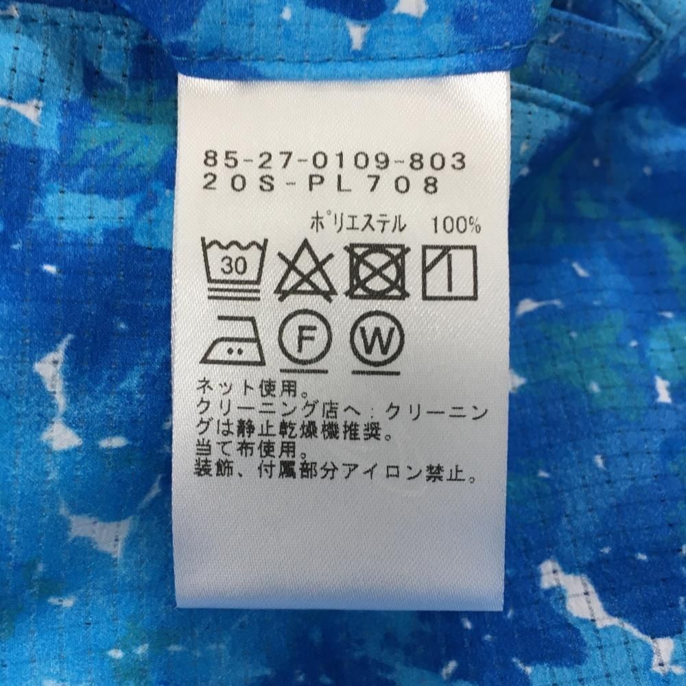 ビームスゴルフ スカート ブルー 花柄 薄手 レディース S ゴルフ