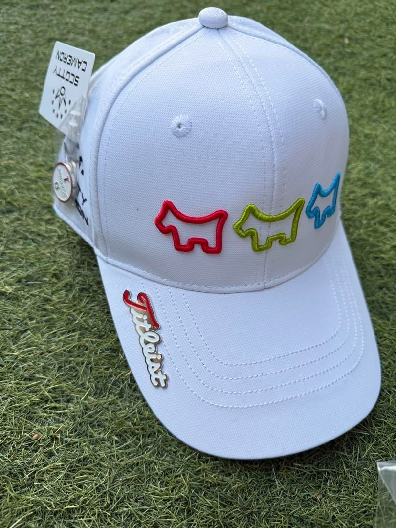即発送 スコッティキャメロン ゴルフキャップ white - メルカリ