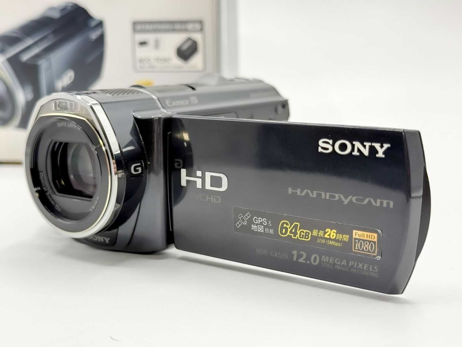 SONY HDR-CX520V ビデオカメラ GPS搭載 ナイトショット機能 SONY