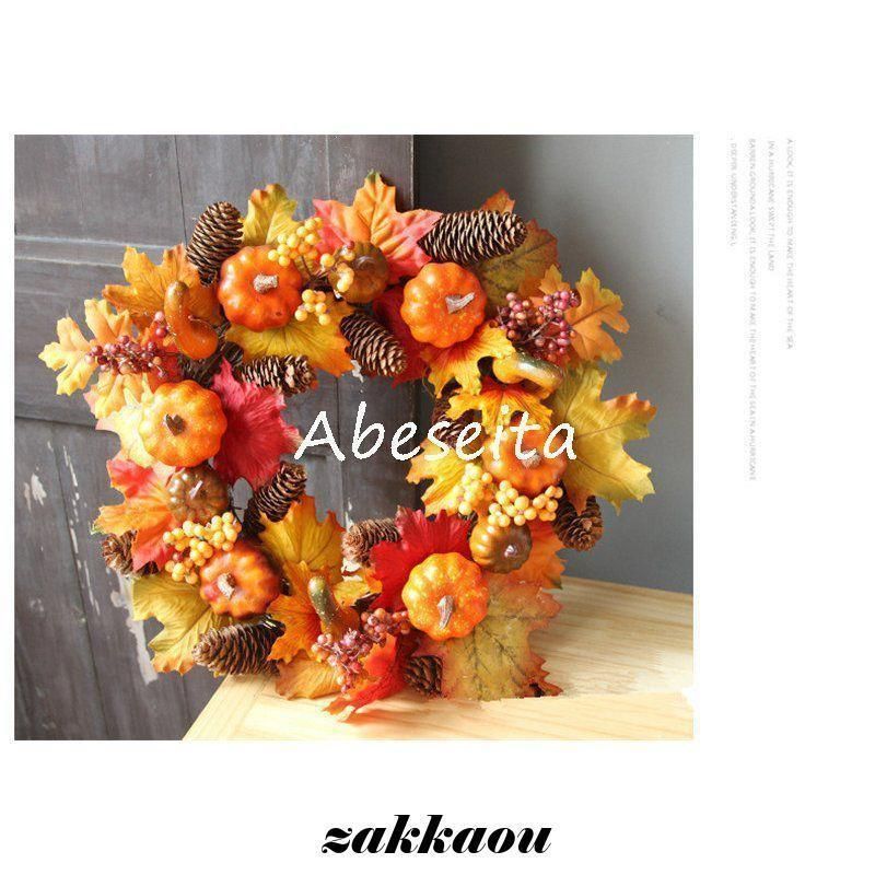 フラワーリース 造花