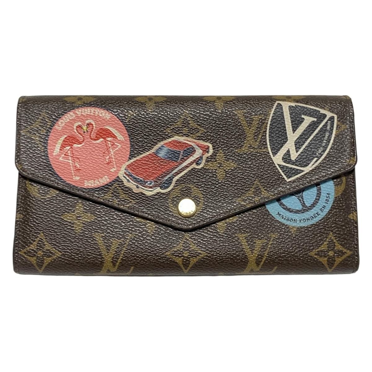 LOUIS VUITTON ルイヴィトン 長財布 ワールドツアーコレクション - M62147 ブラウン
