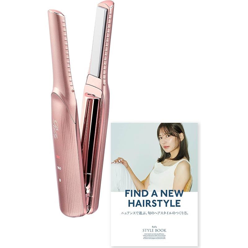 公式ストア リファ フィンガーアイロン ReFa FINGER IRON ST オリジナルガイドブック付き ピンク MTG エムティージー ミニヘアアイロン コードレス 注意書きをご ください 1