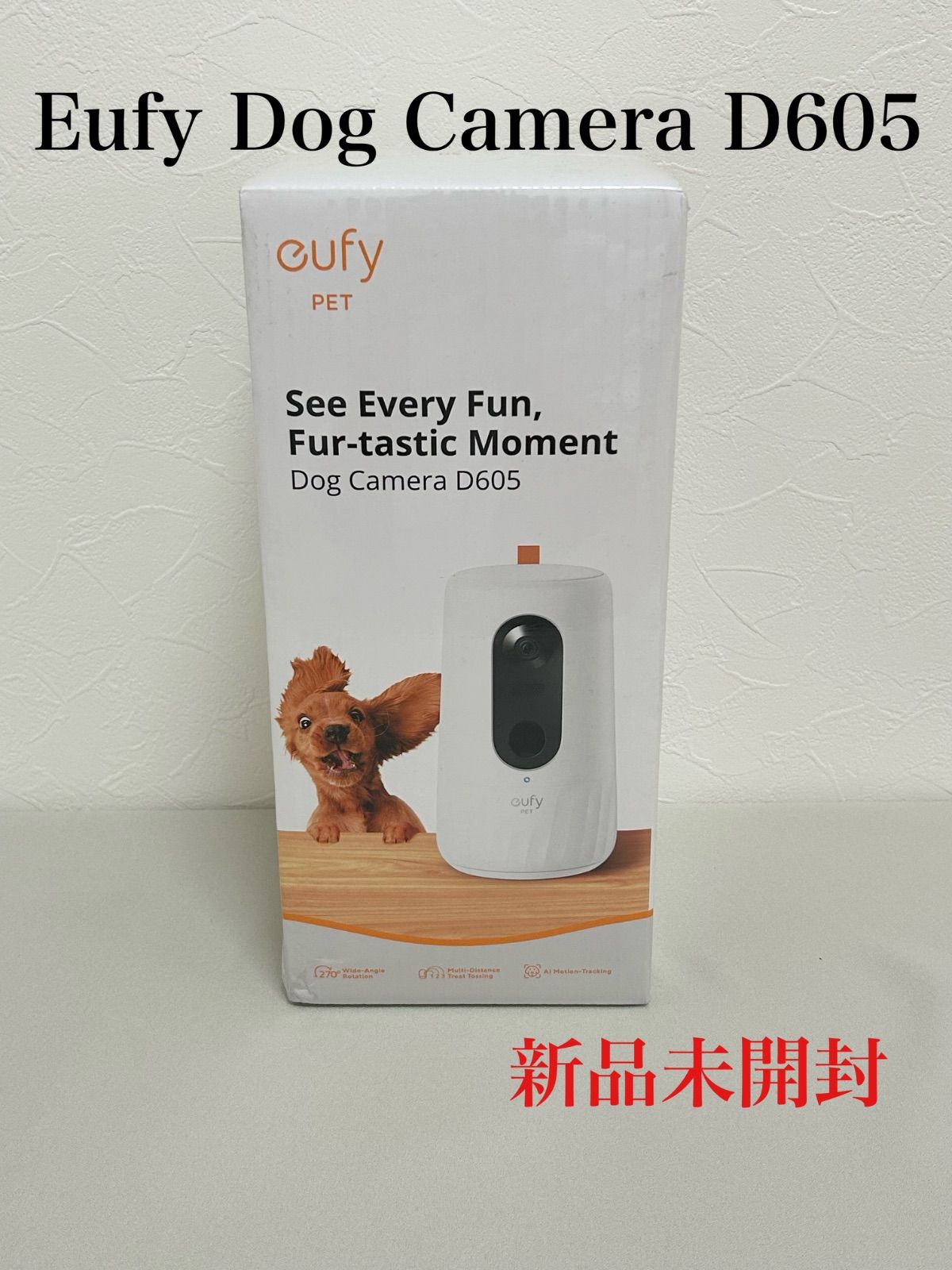 Eufy dog camera D605 ペットカメラ ホワイト T7200521