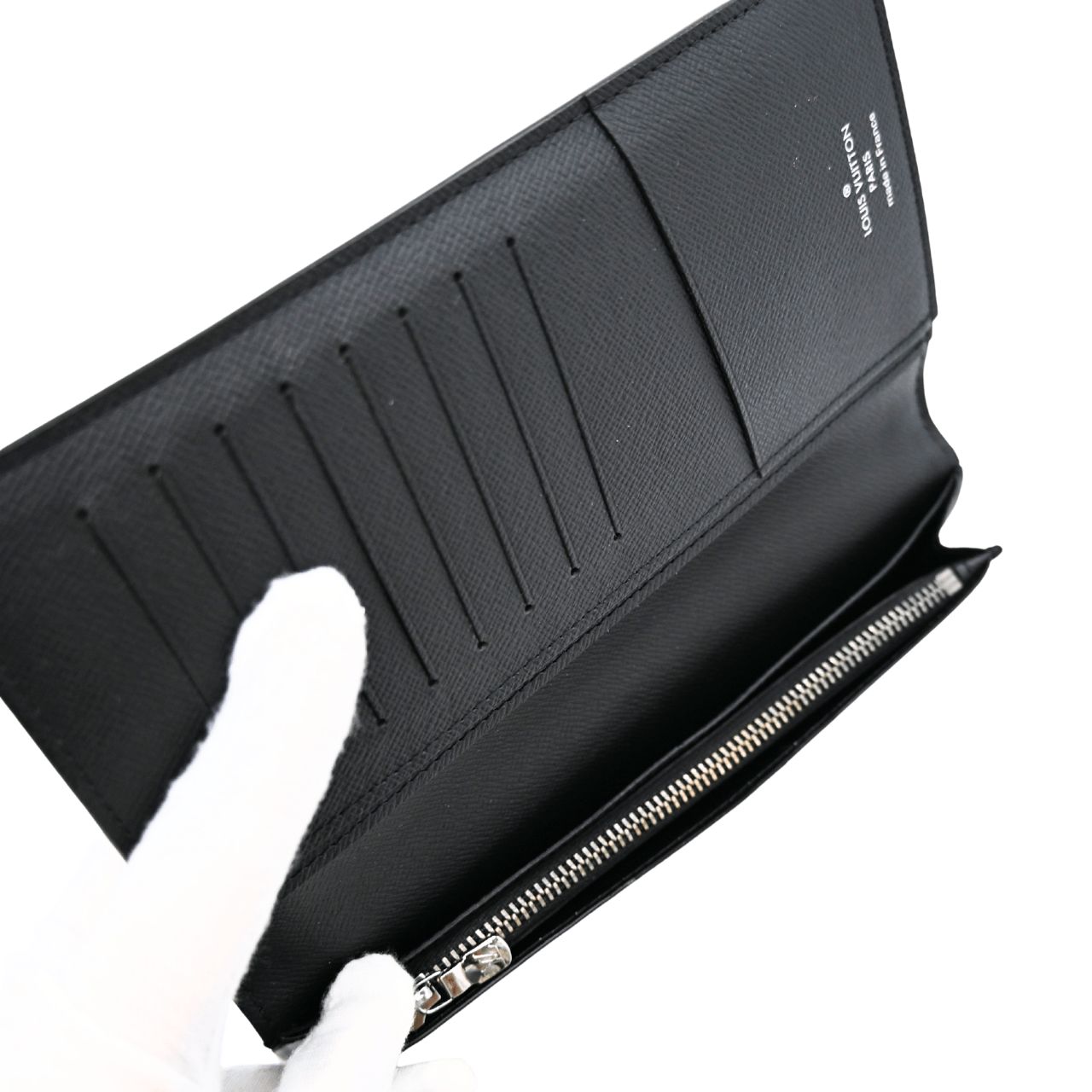 186美品 ルイヴィトン ポルトフォイユ エクリプス ブラザ 長財布 黒 LOUIS VUITTON 【LOUIS VUITTON】ルイ・ヴィトン モノグラム