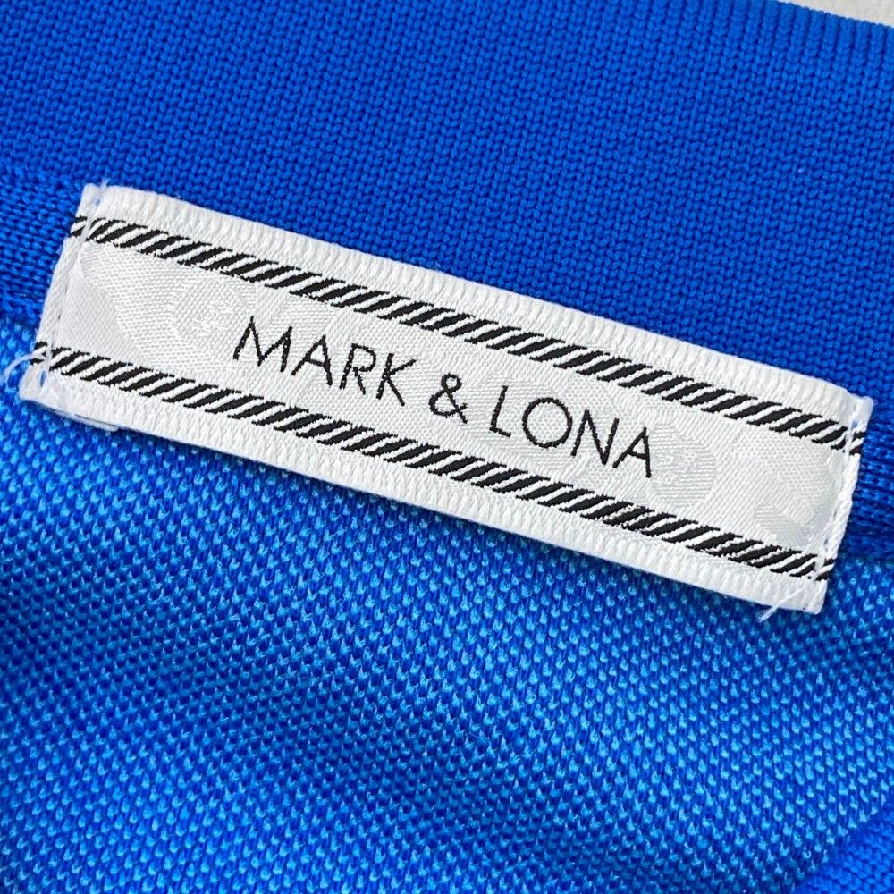 サイズ：M MARK&LONA マークアンドロナ 長袖ポロシャツ ブルー系