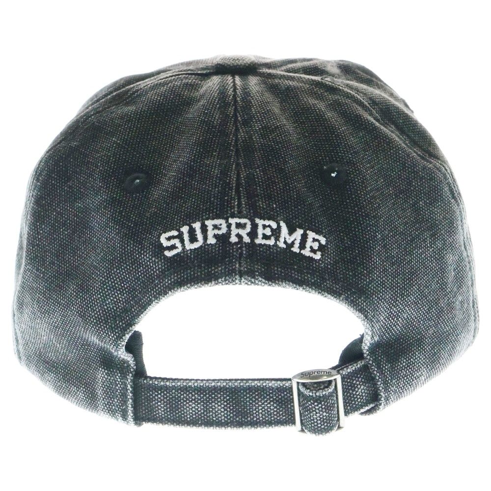 SUPREME シュプリーム 25SS Pigment Coated S Logo 6-Panel ピグメント コーティング キャップ 帽子 ブラック