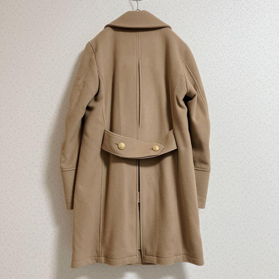 Sealup シーラップ ビームスＦ別注 ロングピーコート 金ボタン ベージュ ウール イタリア製 44