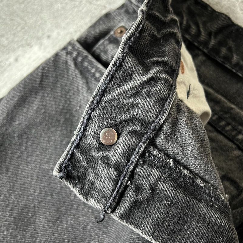 90s USA製 Levis 550 0260 ブラック デニム パンツ 31 36 / 90