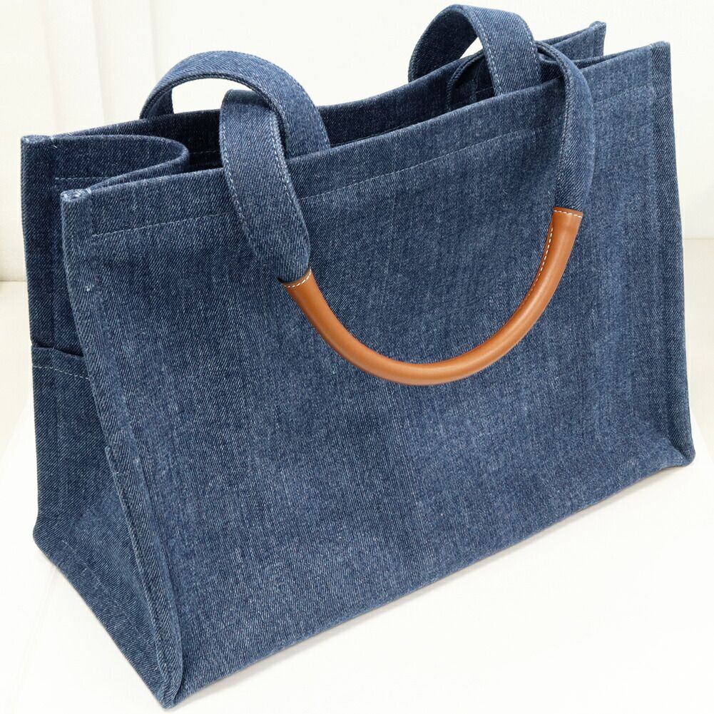 DORA公式アカウント　値下げ　CELINE トートバッグ 肩掛け セリーヌ/ショルダーバッグ/ツイステッドカバスモール/ネイビー