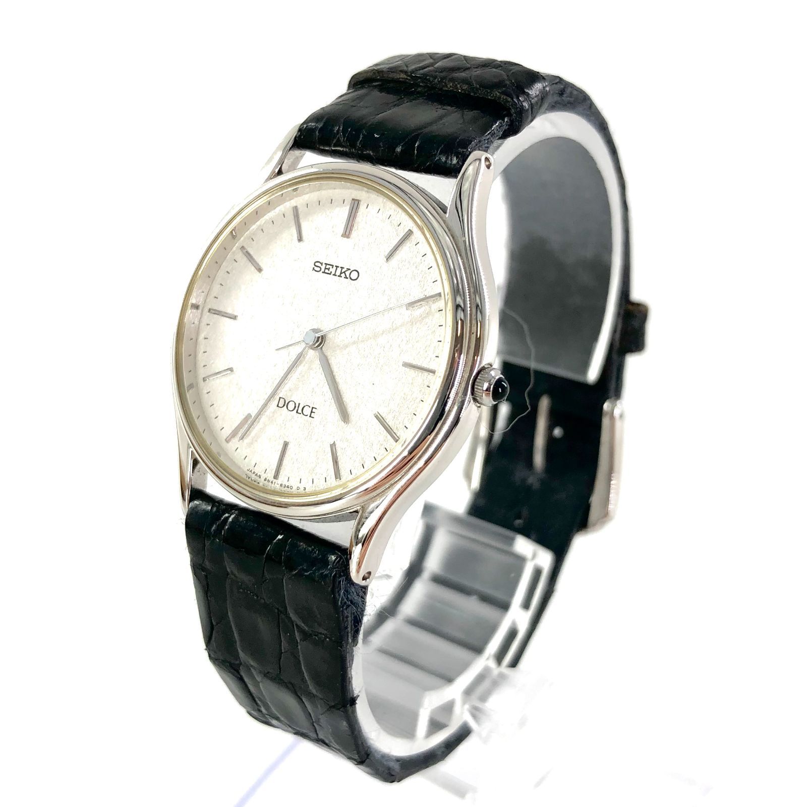 セイコー ドルチェ 8n41-6060 クォーツ SEIKO セイコー DOLCE ドルチェ 8N41-6060 SS/QZ シルバー文字盤