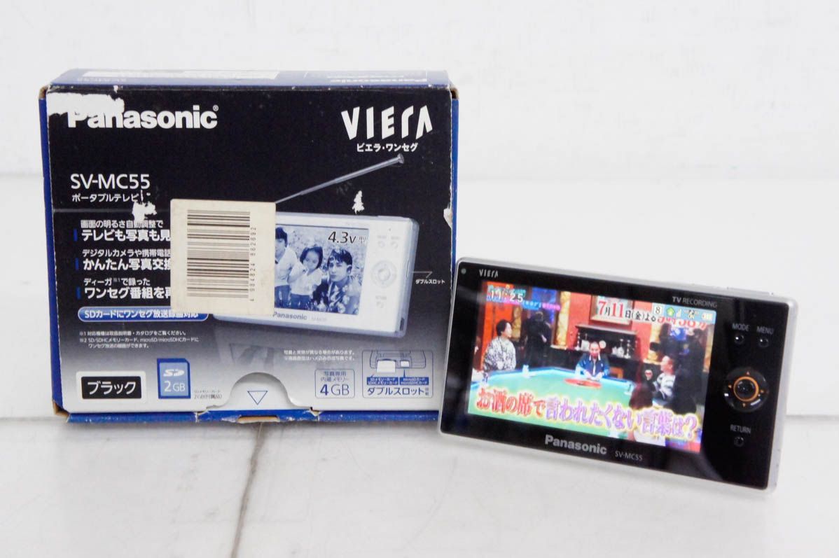 中古 Panasonicパナソニック SV-MC55-W 4.3V型 中古】Panasonicパナソニック ワンセグチューナー搭載ポータブル