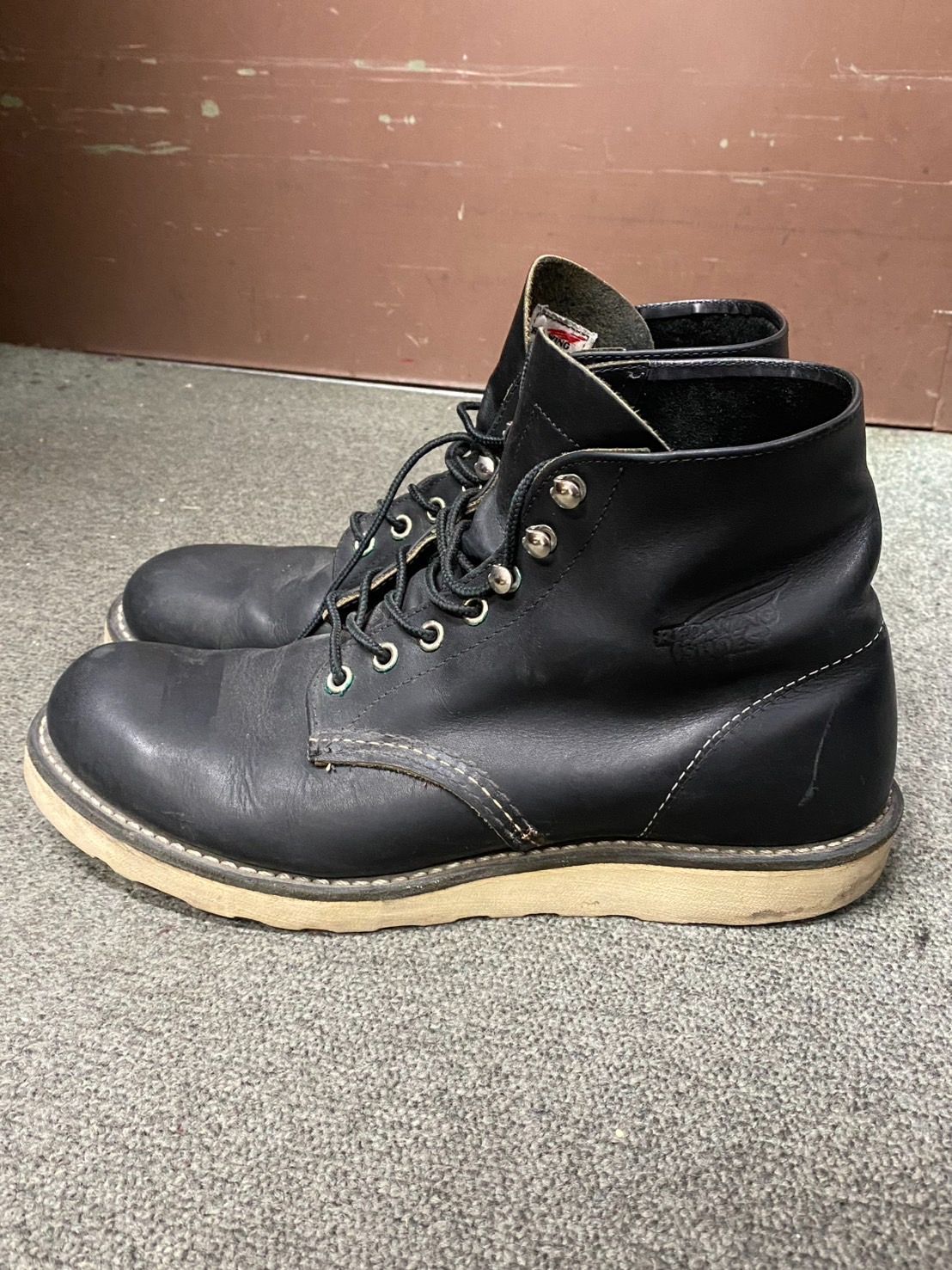 レッドウィング 9070 アイリッシュセッター ブラック プレーントゥ ブーツ 8.5D 良品 14年】レッドウィング 9070 アイリッシュセッター ブラック