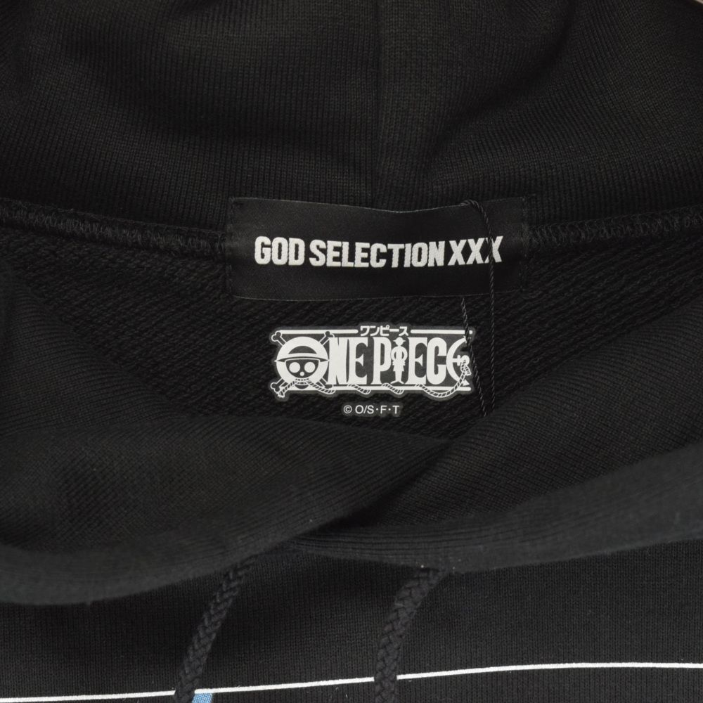 GOD SELECTION XXX (ゴッドセレクショントリプルエックス) 22AW ×ONE PIECE ナミプリントプルオーバーパーカー ブラック  ワンピース GX-A22-OPHD-01 - メルカリ