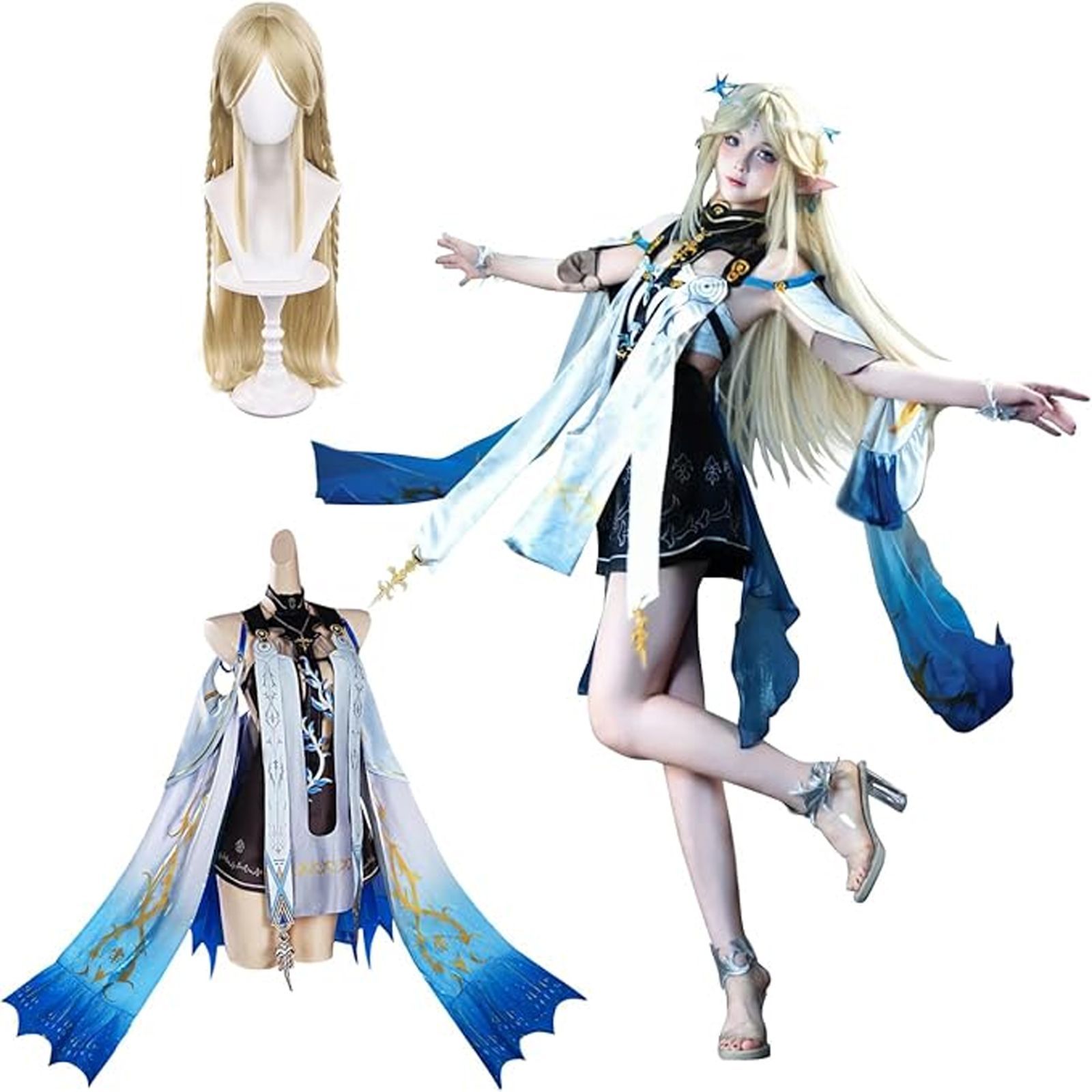 鳴潮 カルテジア コスプレ衣装 ウィッグ付き 祝日贈り物 Cosplay