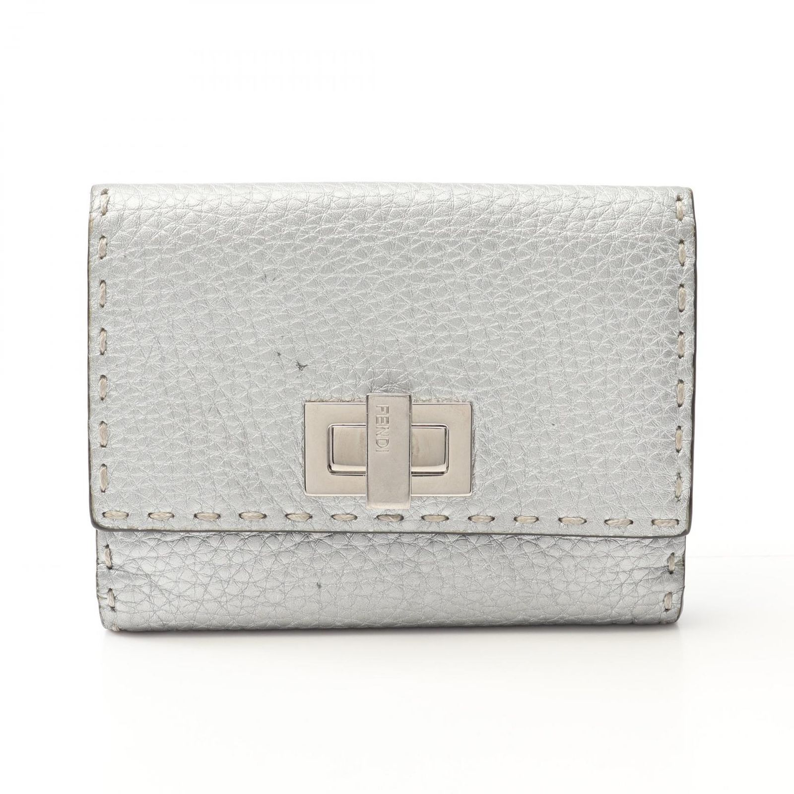 フェンディ FENDI 二つ折り財布 ピーカブー セレリア 8M0359 レザー ピーカブーウォレット レディース Used B