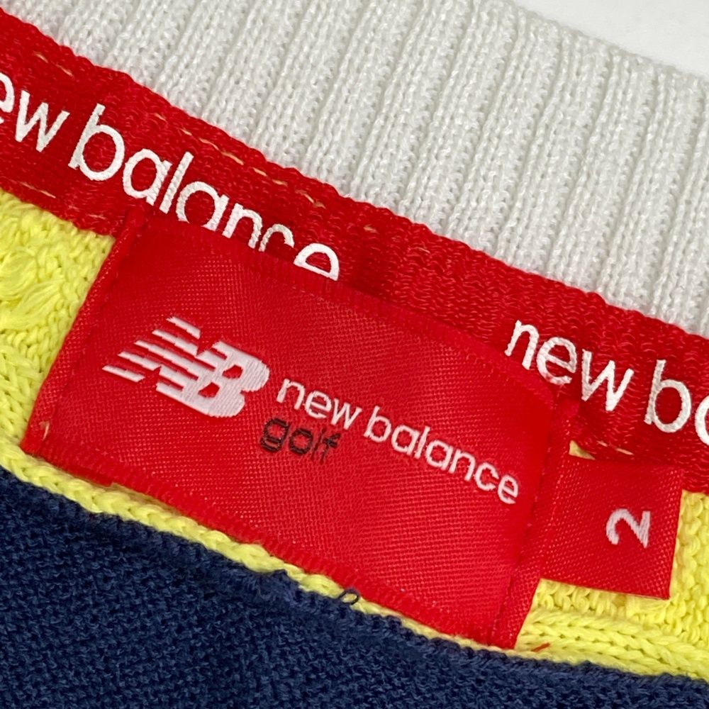 サイズ：2 NEW BALANCE GOLF ニューバランス  ニットベスト  ネイビー系 [240101485810] ゴルフウェア レディース ストスト 1-240101348469-m-01-pl.jpg