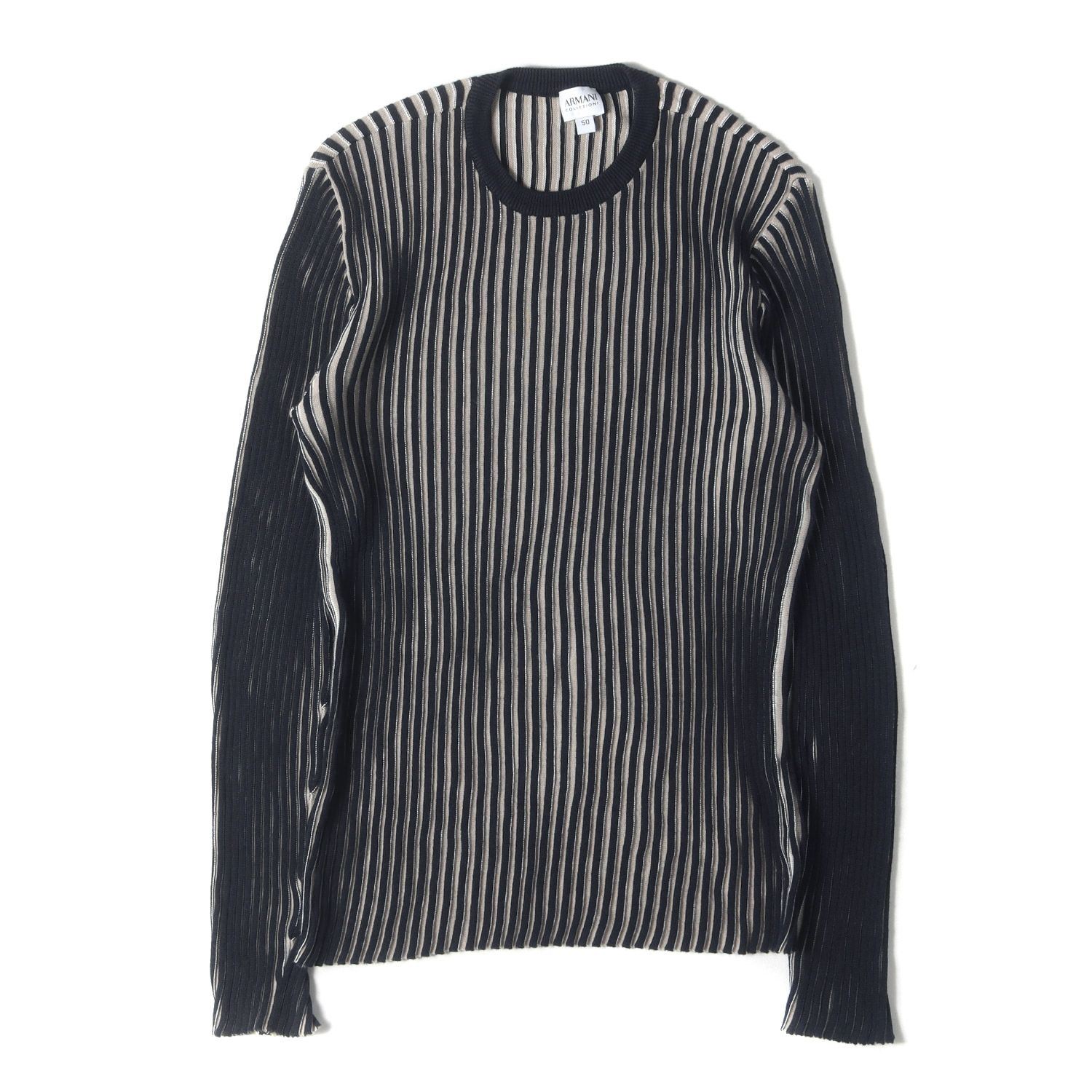 ARMANI COLLEZIONI アルマーニコレツォーニ ニット ベージュ ブラック 