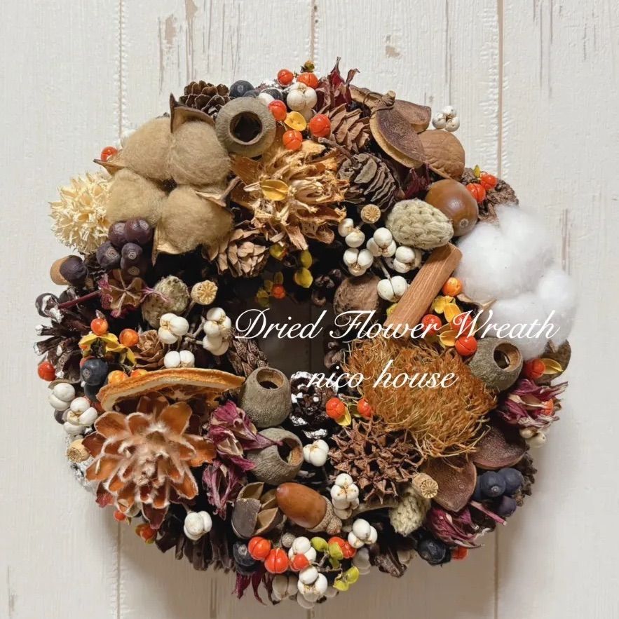 ころん。と可愛い(*^^*)ナンキンハゼリース　木の実リース ころん。と可愛い(*^^*)ナンキンハゼリース 木の実リース