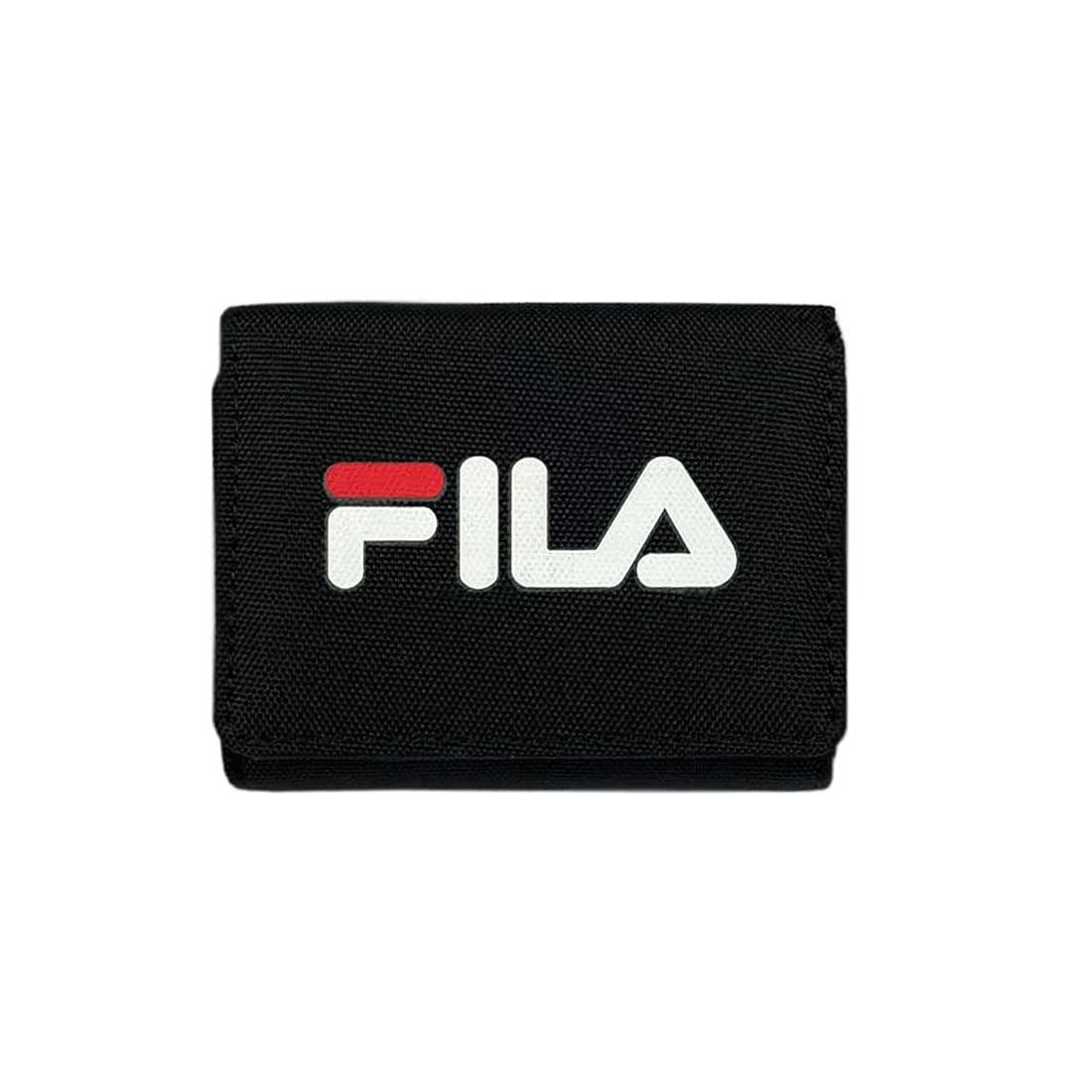 数量限定】FILA ビッグロゴ ミニウォレット FL-802 (BLACK)