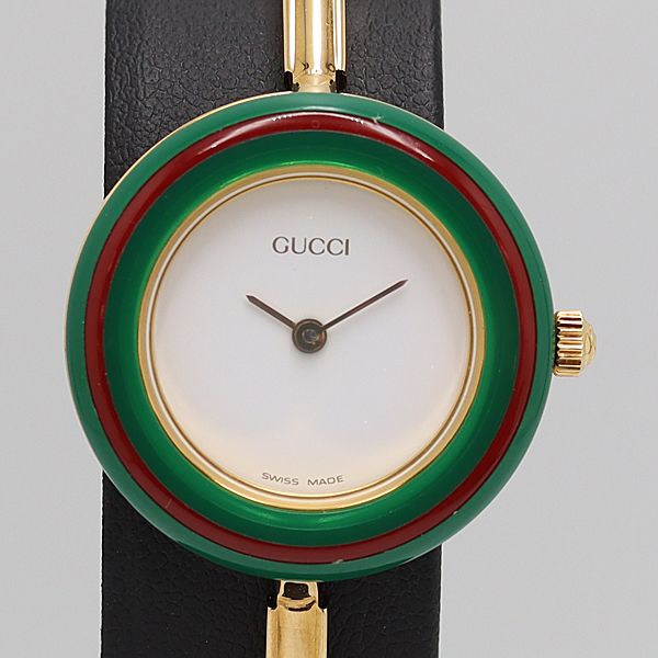 デッドストック級 保/箱付 稼働 美品 グッチ チェンジベゼル 11/12.2