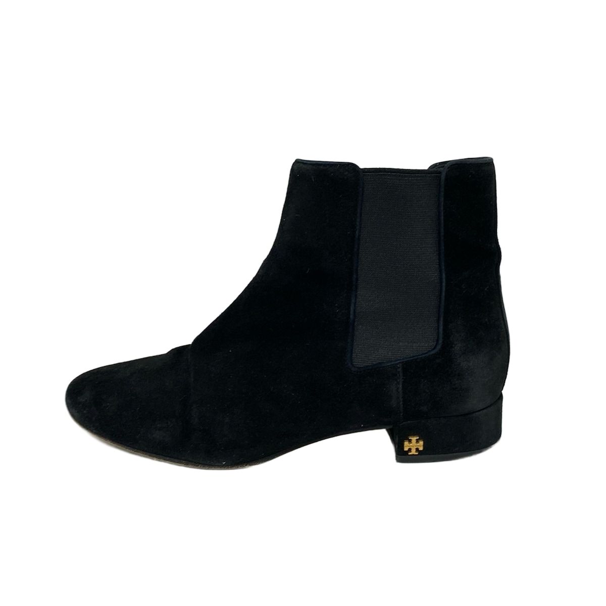 TORY BURCH トリーバーチ ショートブーツ 7M レディース - 黒 サイドゴア