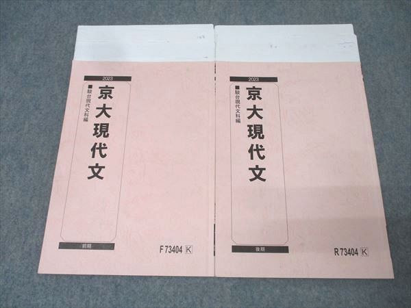 駿台 京都大学 京大現代文 国語テキスト通年セット 2023 計2冊 中野