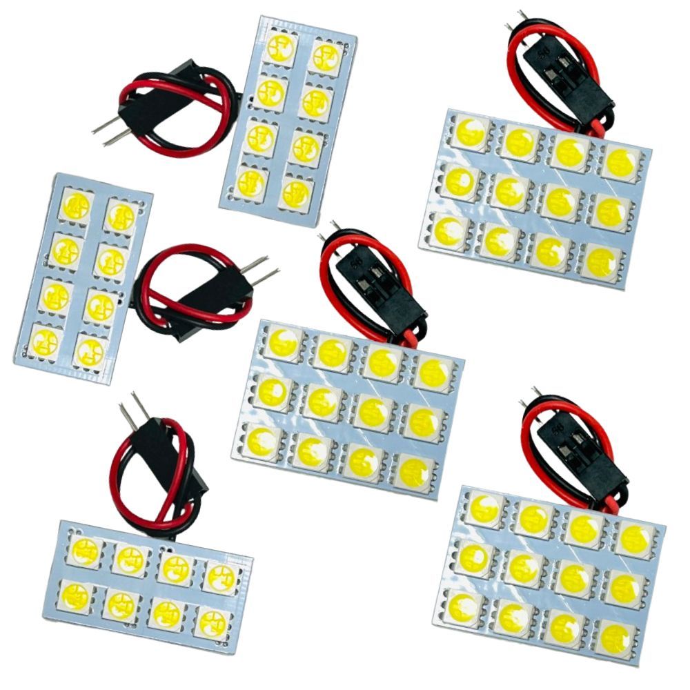 ステラカスタム 後期 LED ルームランプ LA100F LA110F [H24.12～] スバル 6点セット 室内灯 カスタム パーツ 車内灯  ホワイト 車検対応 カー用品