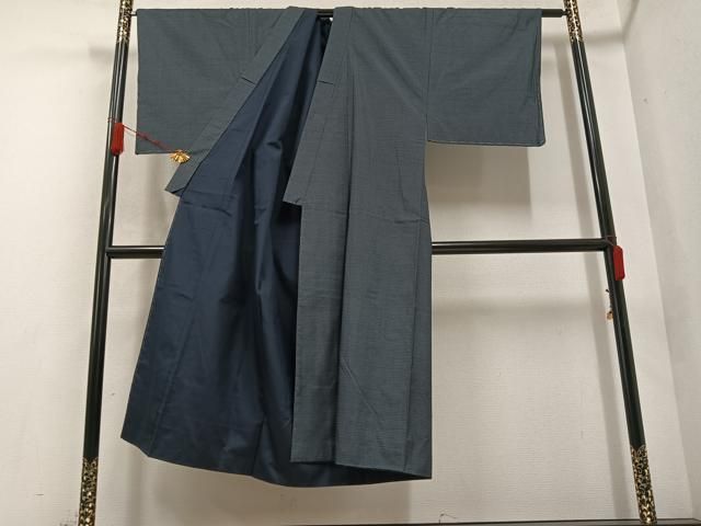 平和屋着物 男性 本場大島紬 アンサンブル 長襦袢 無双仕立て セット 100亀甲 総詰め 正絹 ph