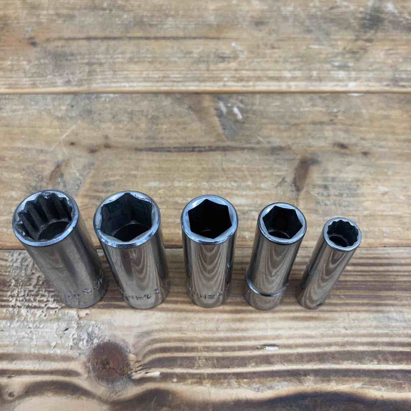 品 マックツール MAC TOOLS ソケットまとめ MD2 8MM XD610MM 1|4 3|8 ディープソケット 計5本 東大和店