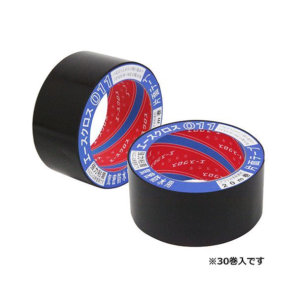光洋化学 011 エースクロス 片面 PEクロス系防水テープ 黒 50X20m 1箱