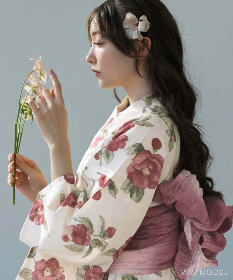 はんなり恋椿】Dita ディータ 浴衣 5点セット レディース（ゆかた