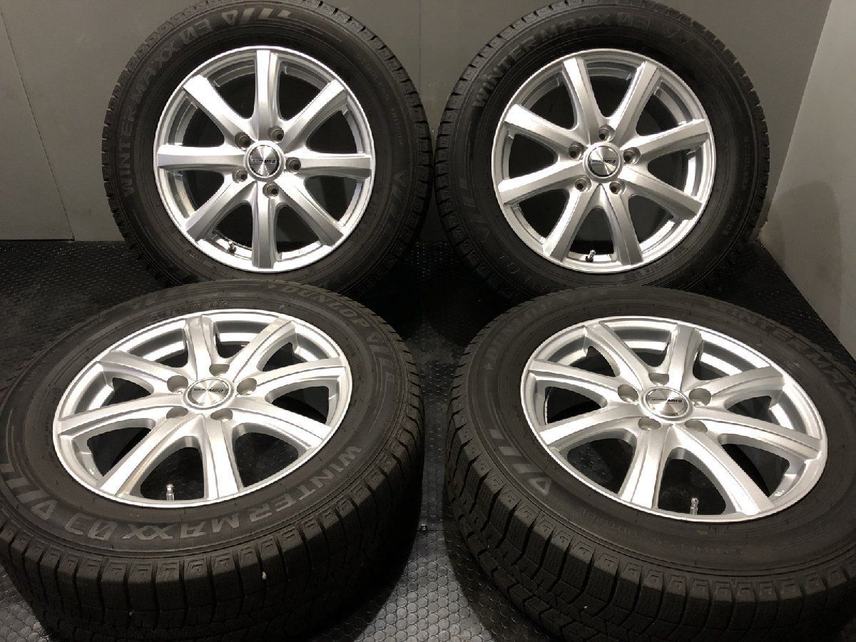 DUNLOP WM03 215/60R16】スタッドレス【MACBES MB8 16インチ 6.5 